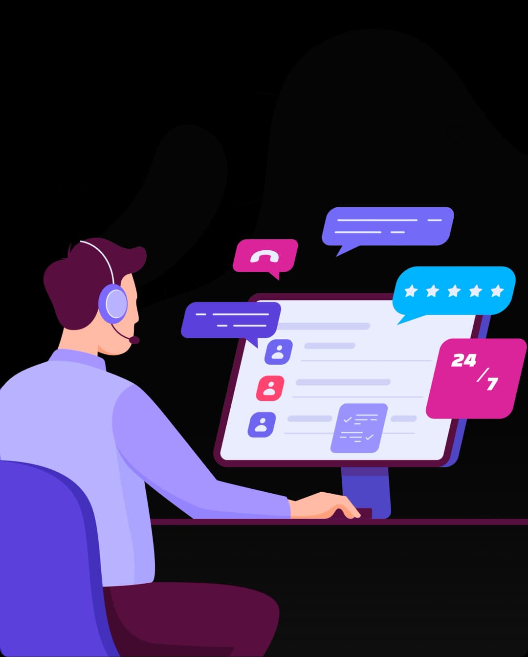 Contact support illustration